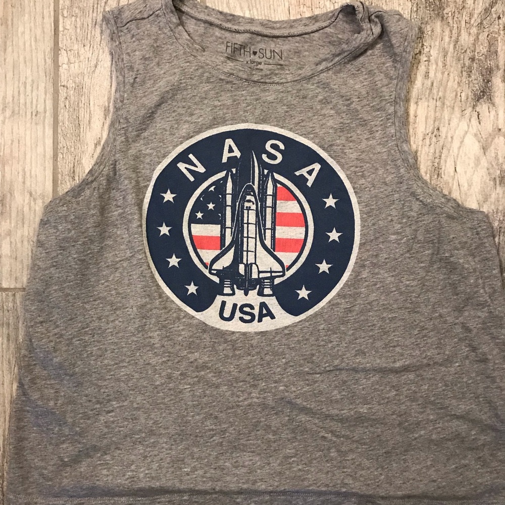 NASA crop top XL